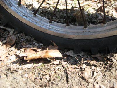 道中のパンク②