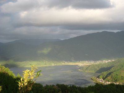 林道から三方五湖