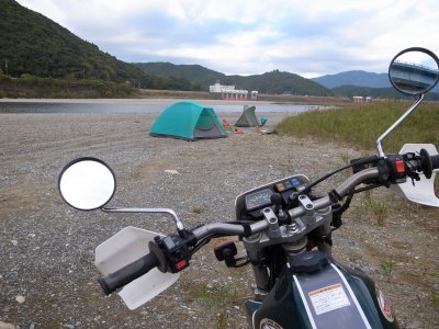 001.泊まった場所（仁淀川）