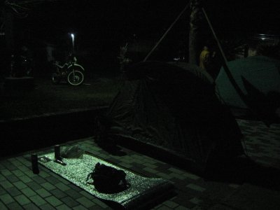 003_幕営地は多賀の浜海水浴場②