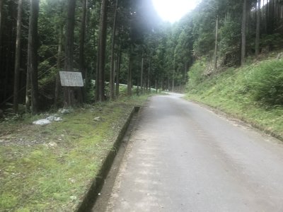 002.アプローチ路となる西の山林道②